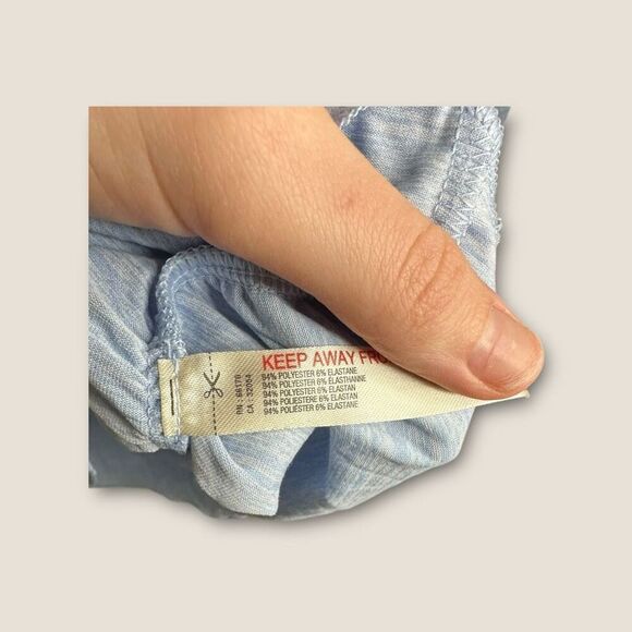 Free People x Hatch Right on Run Layer Top Blue Bell Size Small NWT - Picture 8 of 8